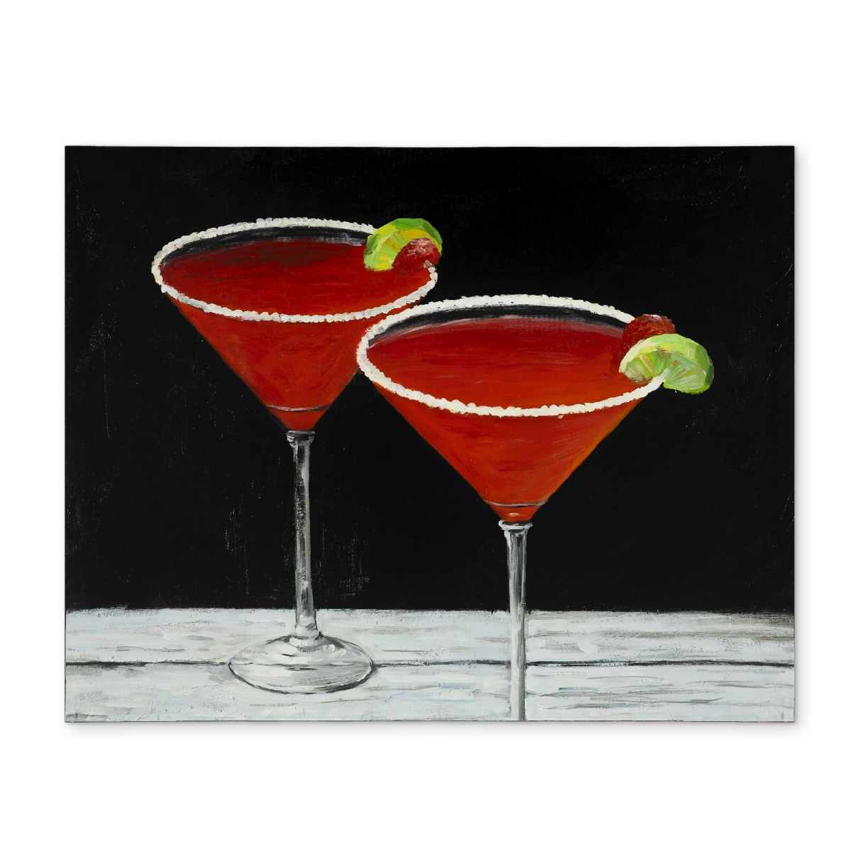 Picture of Begin Home Decor CPPM14188C39BZ 14 x 18 in. Cosmopolitan Drink Polyester Placemat - Modern Home Decor