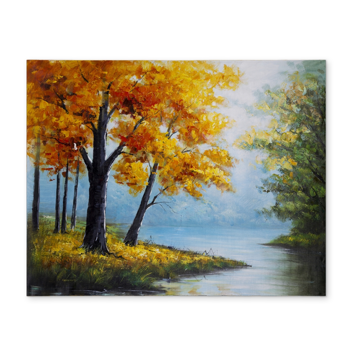 Picture of Begin Home Decor CPPM1418NPK687 14 x 18 in. Trees by the Lake Placemat - Polyester Bedroom Decor