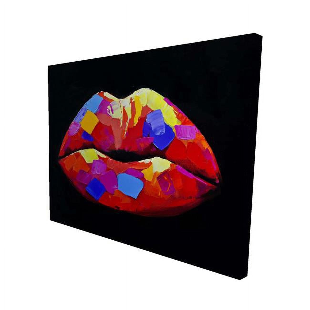 16 x 20 in. Colorful Lipstick-Print on Canvas