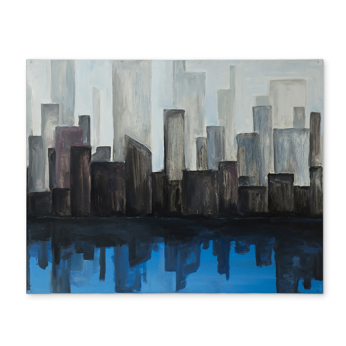 Picture of Begin Home Decor CPPM14188SDSZ9 14 x 18 in. View of A Blue City Polyester Placemat - Home Decor Essential