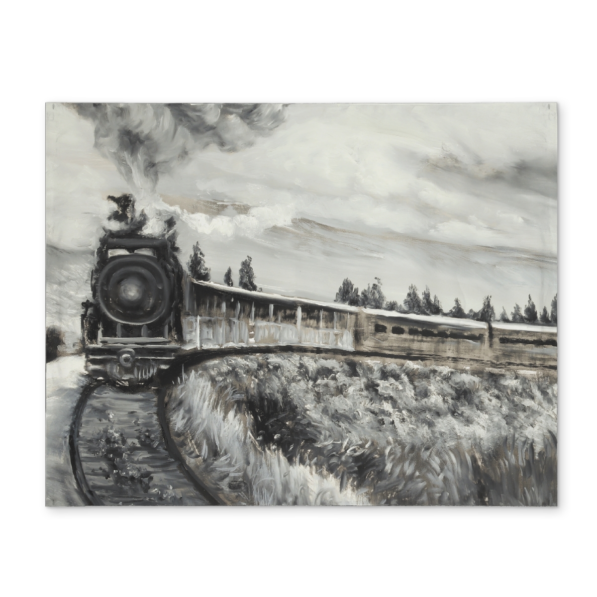CPPM14185JLU4M 14 x 18 in. Steam Engine Train Placemat - Trees Contemporary Home Decor