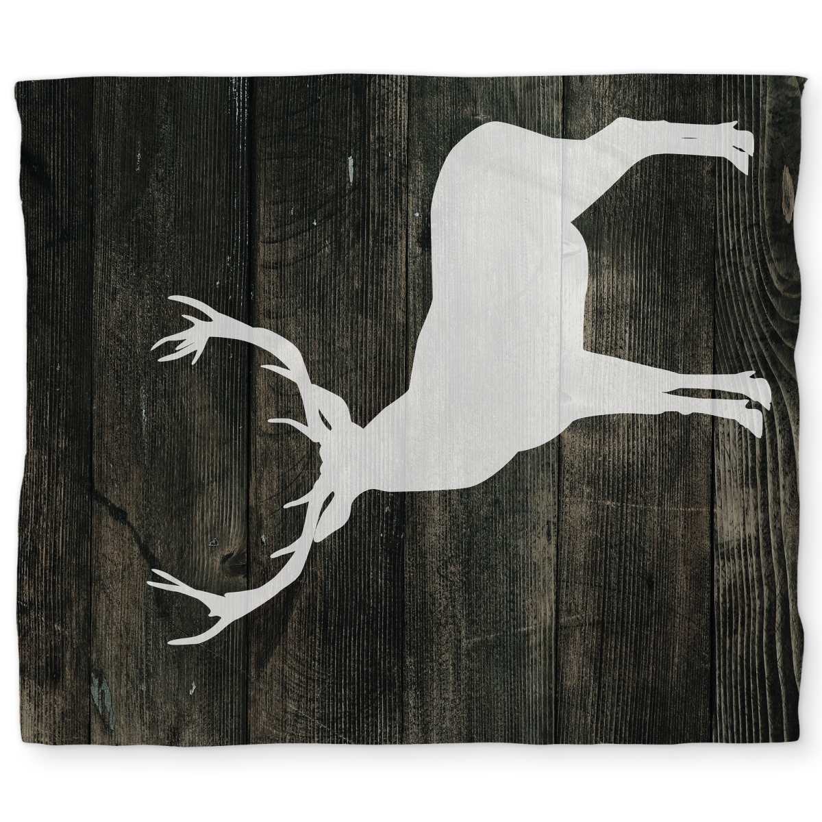 C1DCKSW00UGYTP Rustic Deer Silhouette King Size Duvet Cover - Home Decor Brown