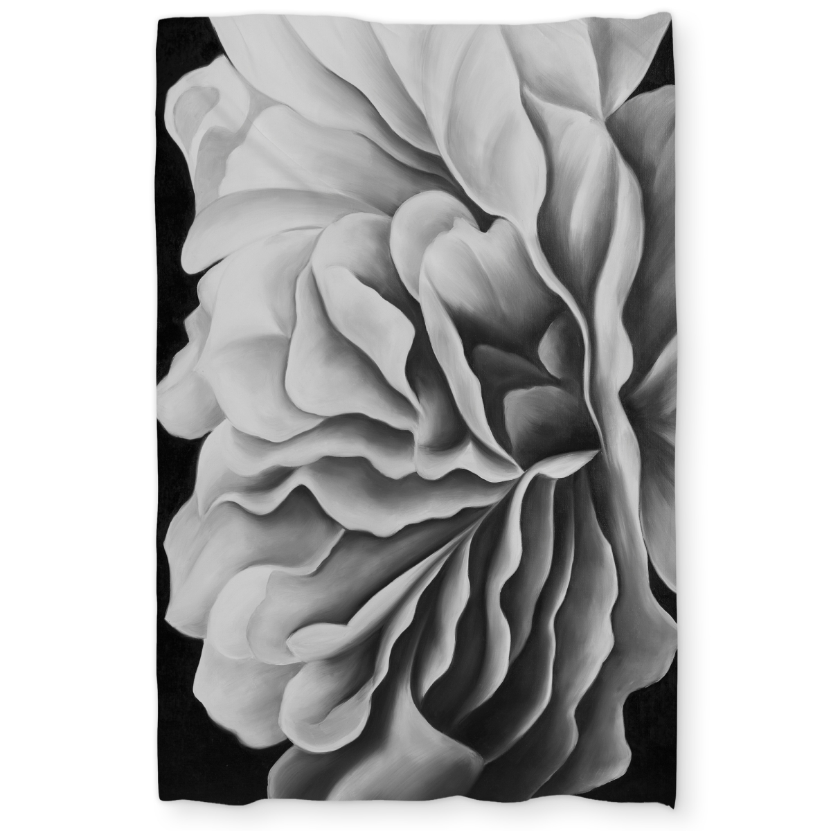 C1DCTSW0KDXUT6 Beautiful Black & White Flower Twin Size Duvet Cover - Romantic Decor