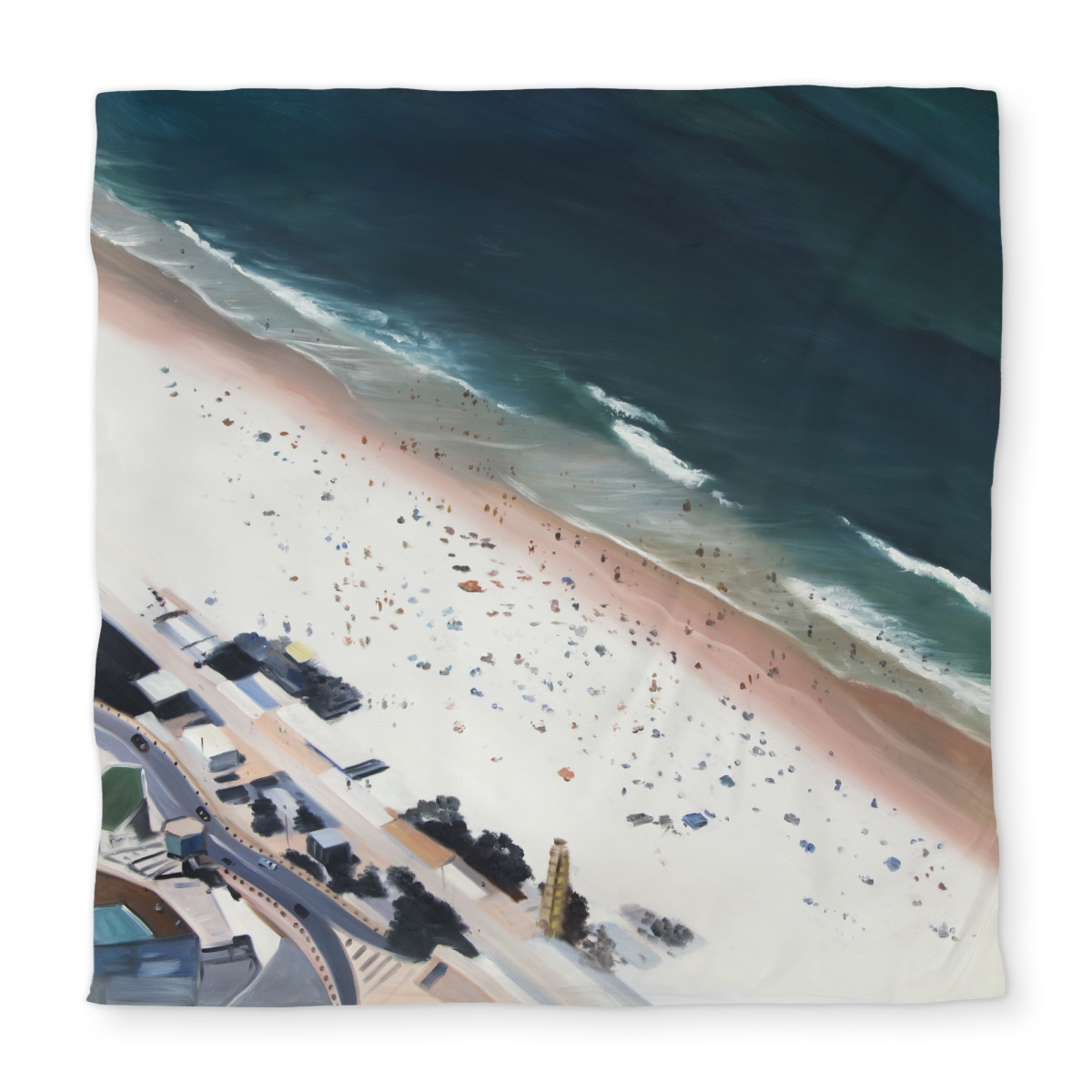 C1DCQSW03ZOHO2 Hot Day at the Beach Sea Marine Queen Size Duvet Cover - Home Decor