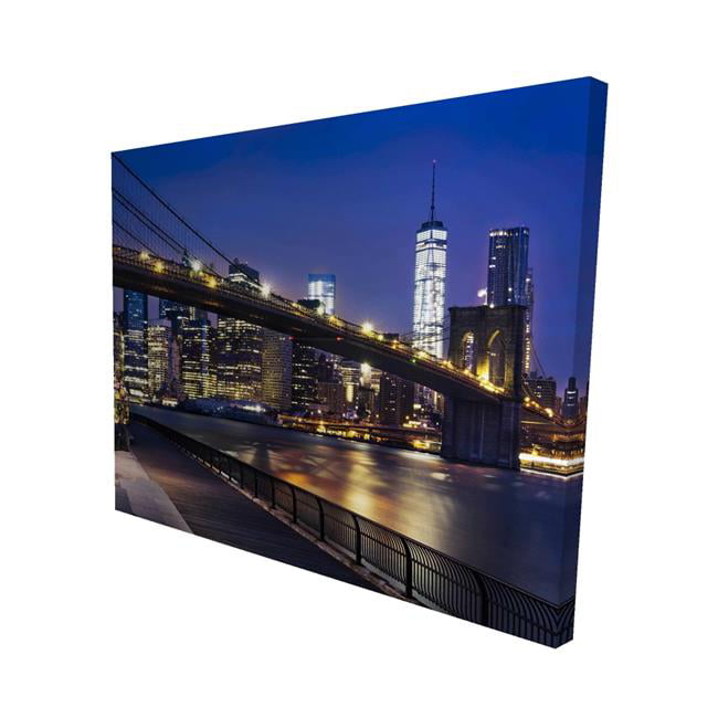 16 x 20 in. City At Night-Print on Canvas