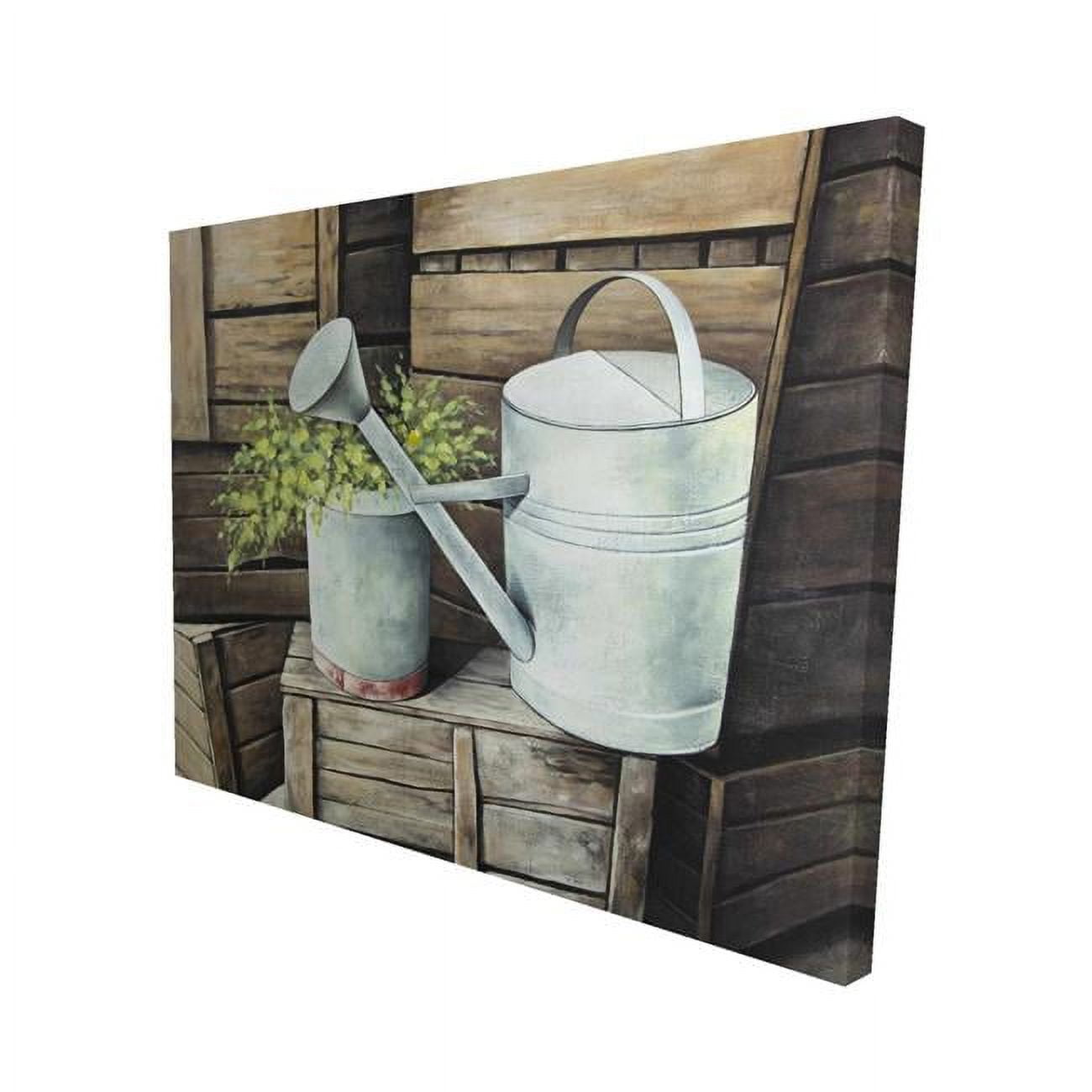 16 x 20 in. Vintage Watering Can-Print on Canvas