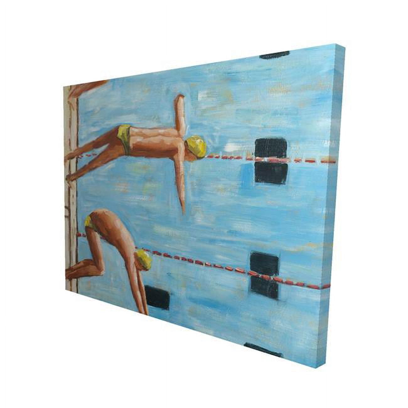 16 x 20 in. Swimmers-Print on Canvas