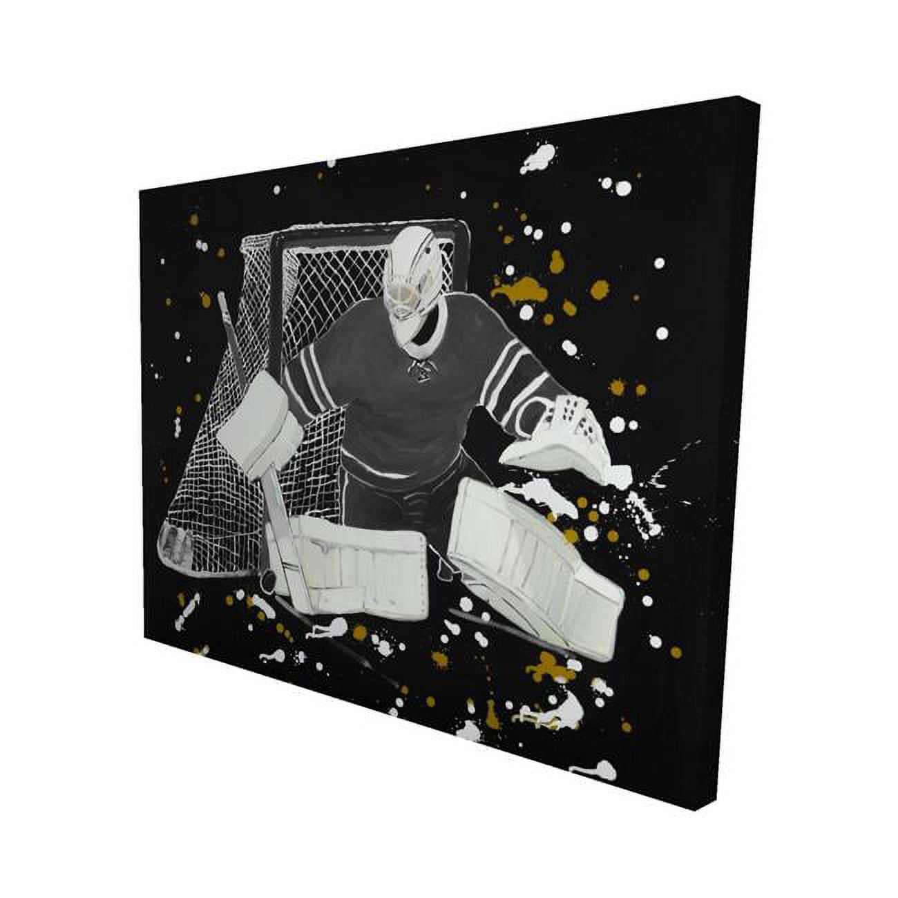 16 x 20 in. Goalkeeper Hockey-Print on Canvas