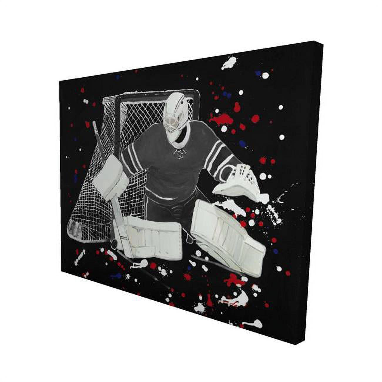 16 x 20 in. Goalkeeper Hockey Goal-Print on Canvas