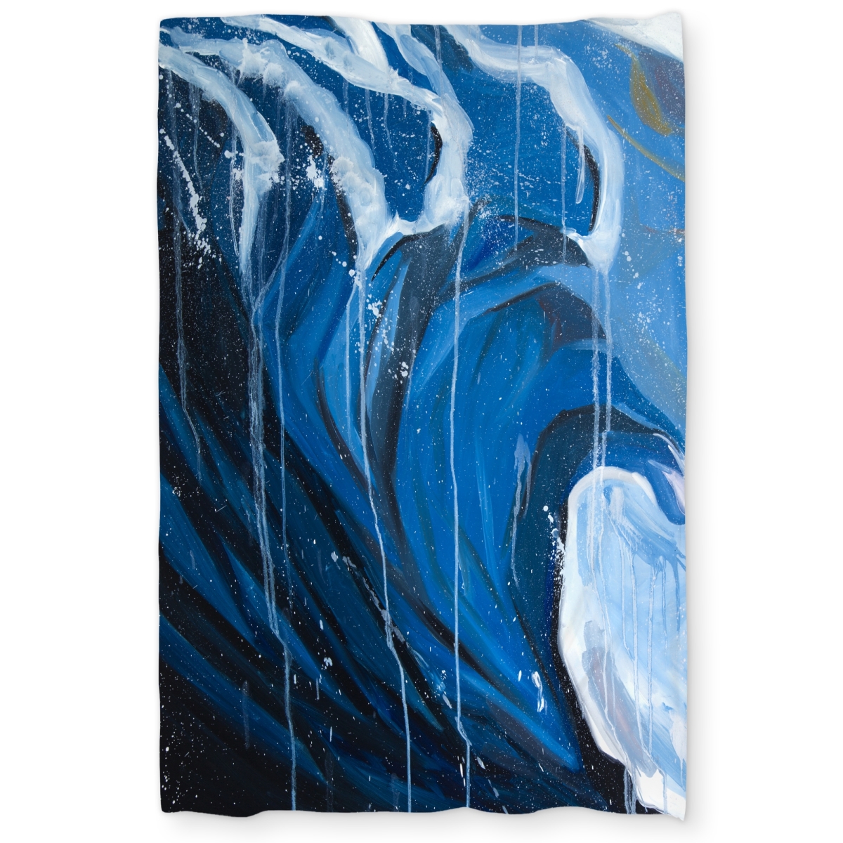 C1DCTXLW4AVAGF Abstract Wave in Motion - Classic Blue Twin Size Extra Long Duvet Cover - Home Decor