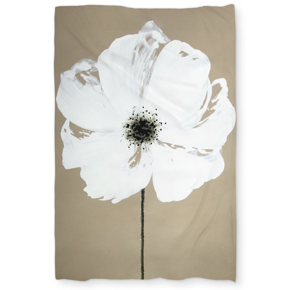 C1DCTXLWE7HBZD Abstract Color Splash Flower White Twin Size Extra Long Duvet Cover - Home Decor