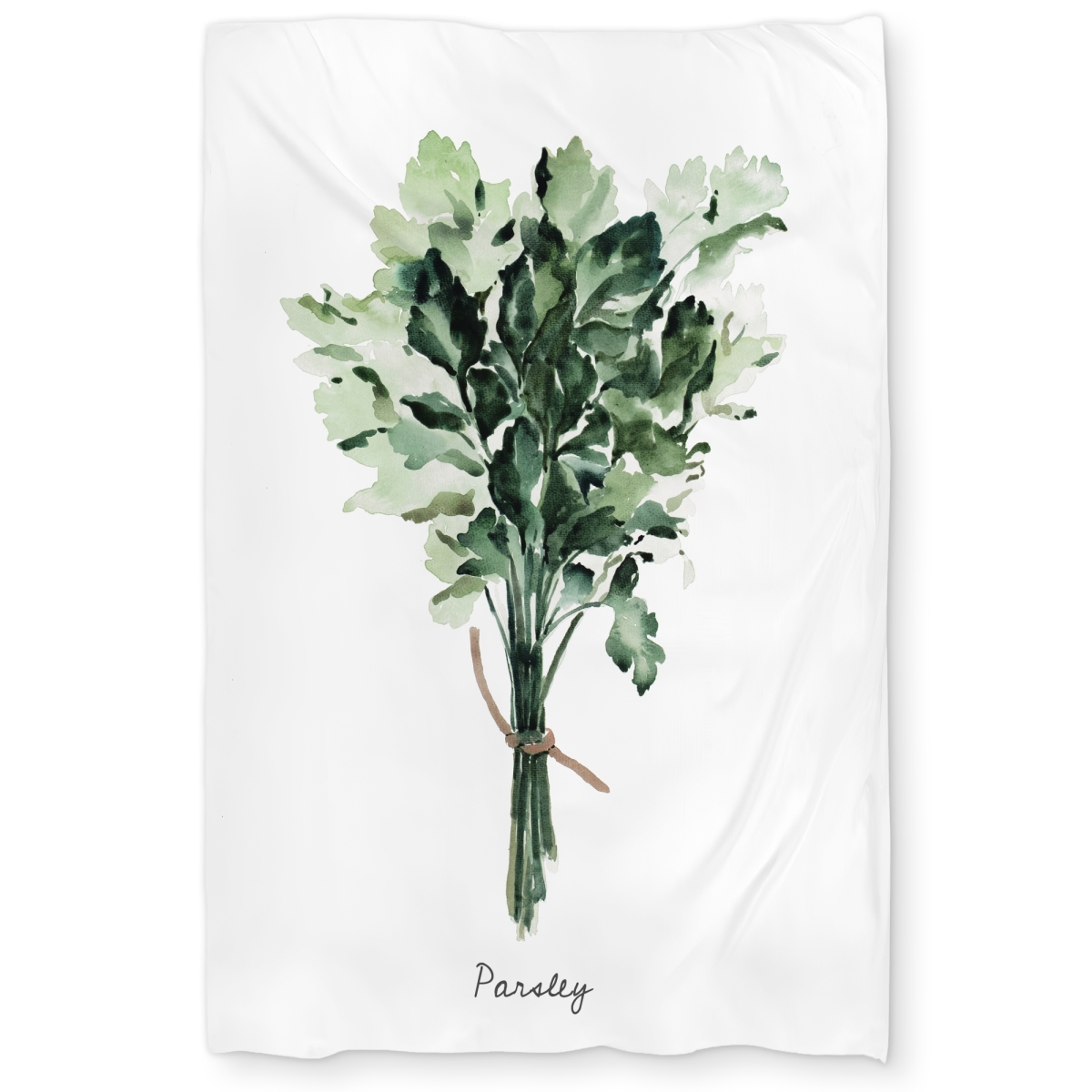 C1DCTXLWQ0XGGF Tied Up Persil Bundle - Green Illustrative Twin Size Extra Long Duvet Cover - Home Decor