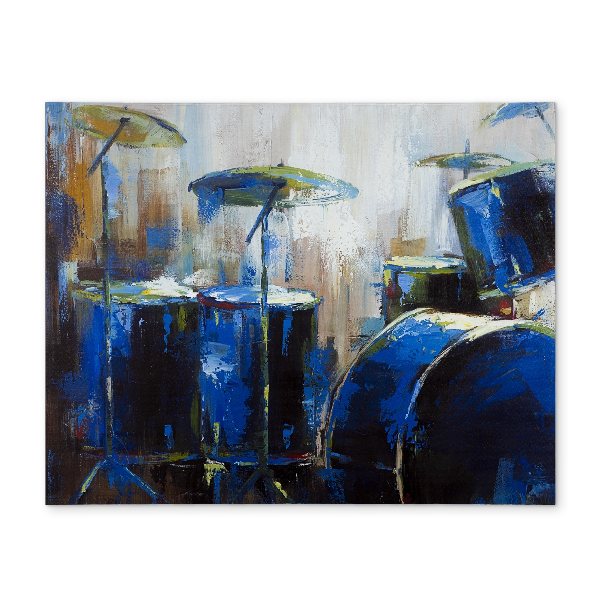 Picture of Begin Home Decor CPPM14182LE0OP 14 x 18 in. Abstract Drums Polyester Placemat - Industrial Bedroom Decor