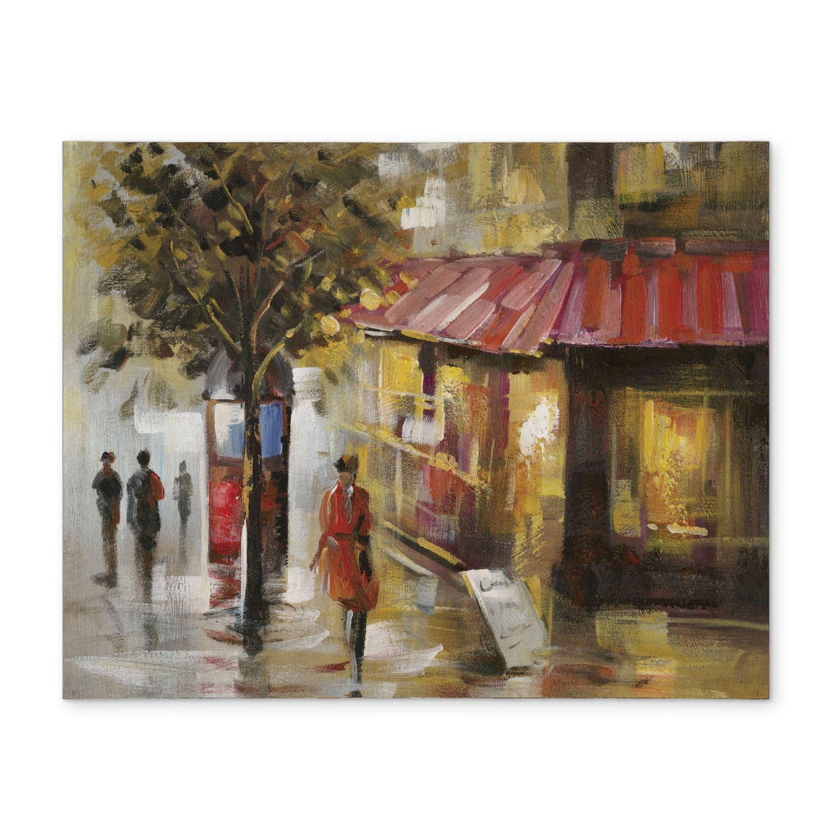 Picture of Begin Home Decor CPPM14189WKBMA 14 x 18 in. Abstract Street Yellow Polyester Placemat - Bedroom Decor