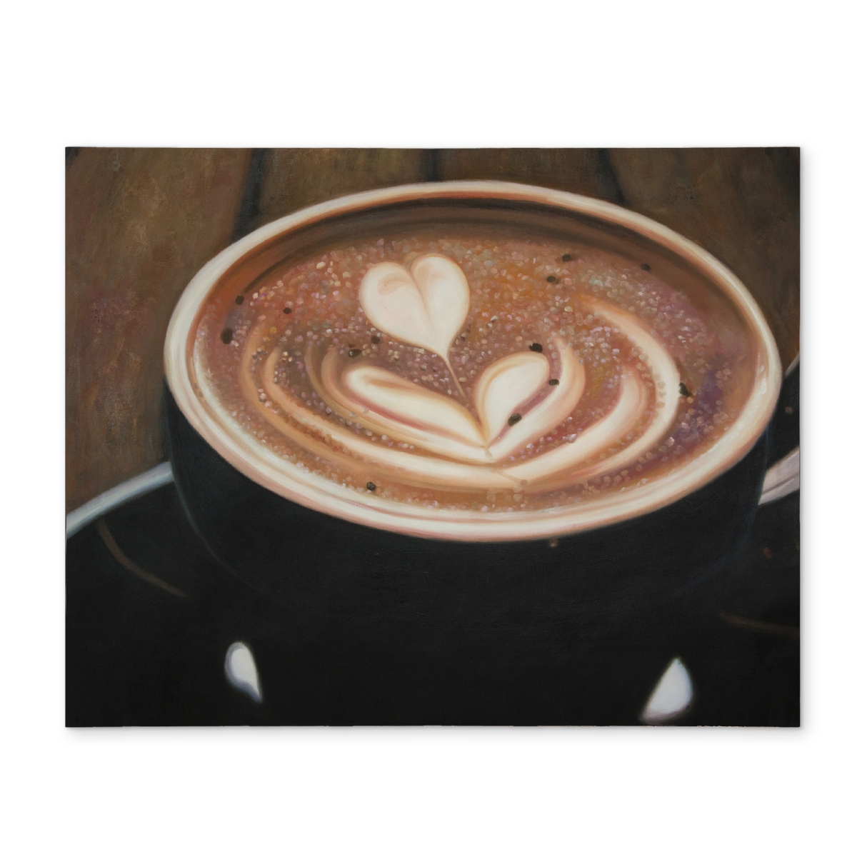 Picture of Begin Home Decor CPPM1418SU39LS 14 x 18 in. Artistic Cappuccino Brown Food Placemat - Home Decor Polyester
