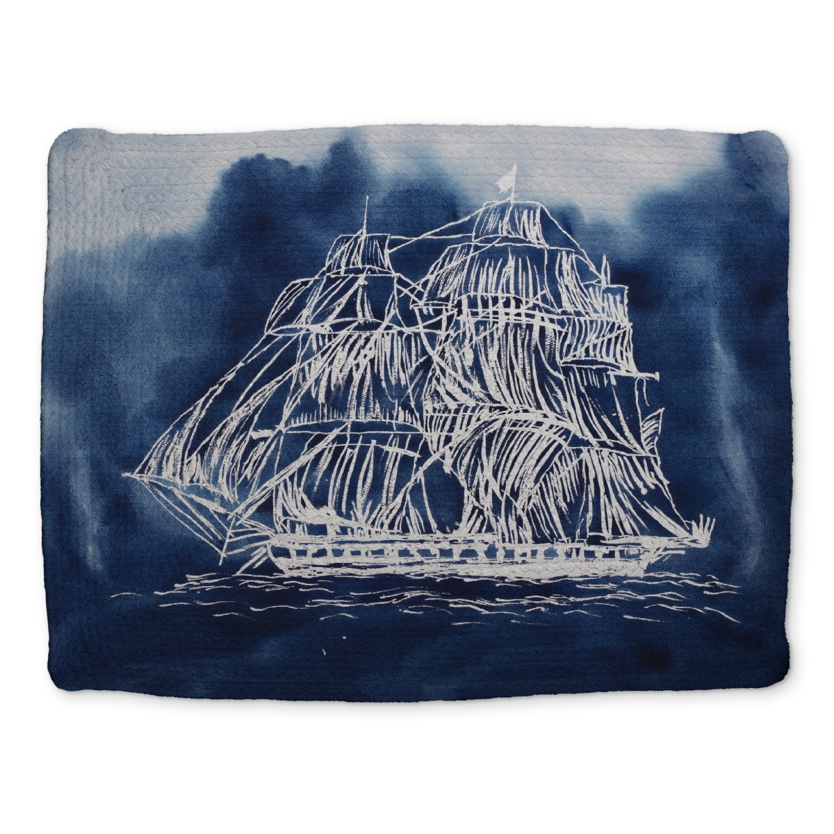 Picture of Begin Home Decor CBPM1418CPTCN9 14 x 18 in. Coastal Romantic Boat Placemat - Sailing Ship Home Decor