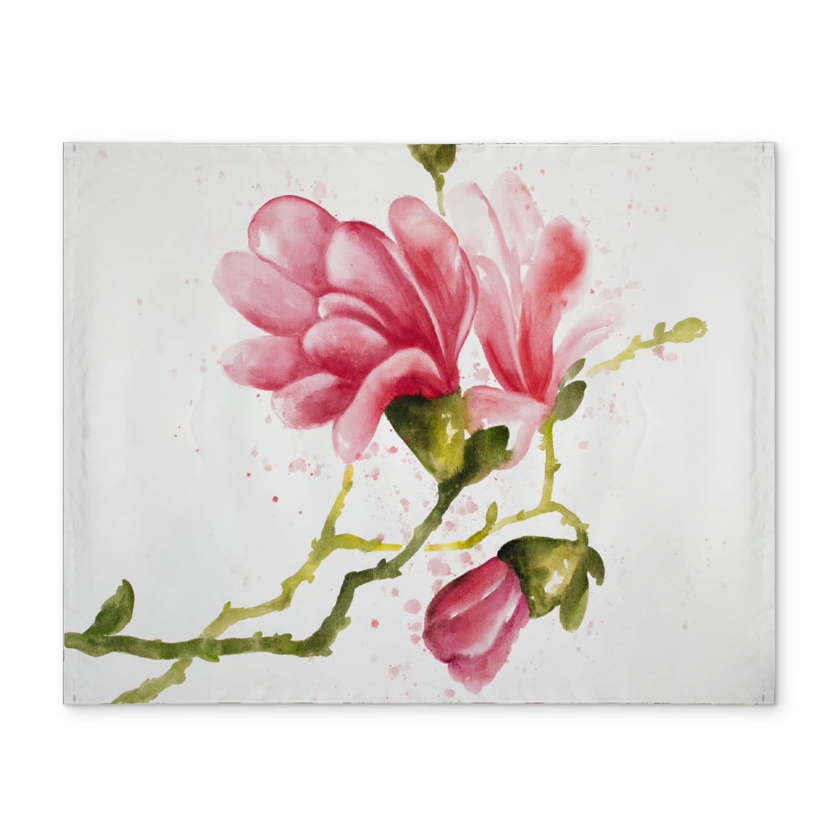 Picture of Begin Home Decor CPPM141863PQC9 14 x 18 in. Romantic Pink Magnolia Flower Placemat - Bedroom Home Decor