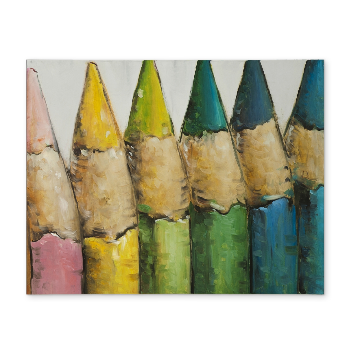 Picture of Begin Home Decor CPPM1418CYLEGF 14 x 18 in. Color Pencils Standing Red Placemat - Home Decor Accessory