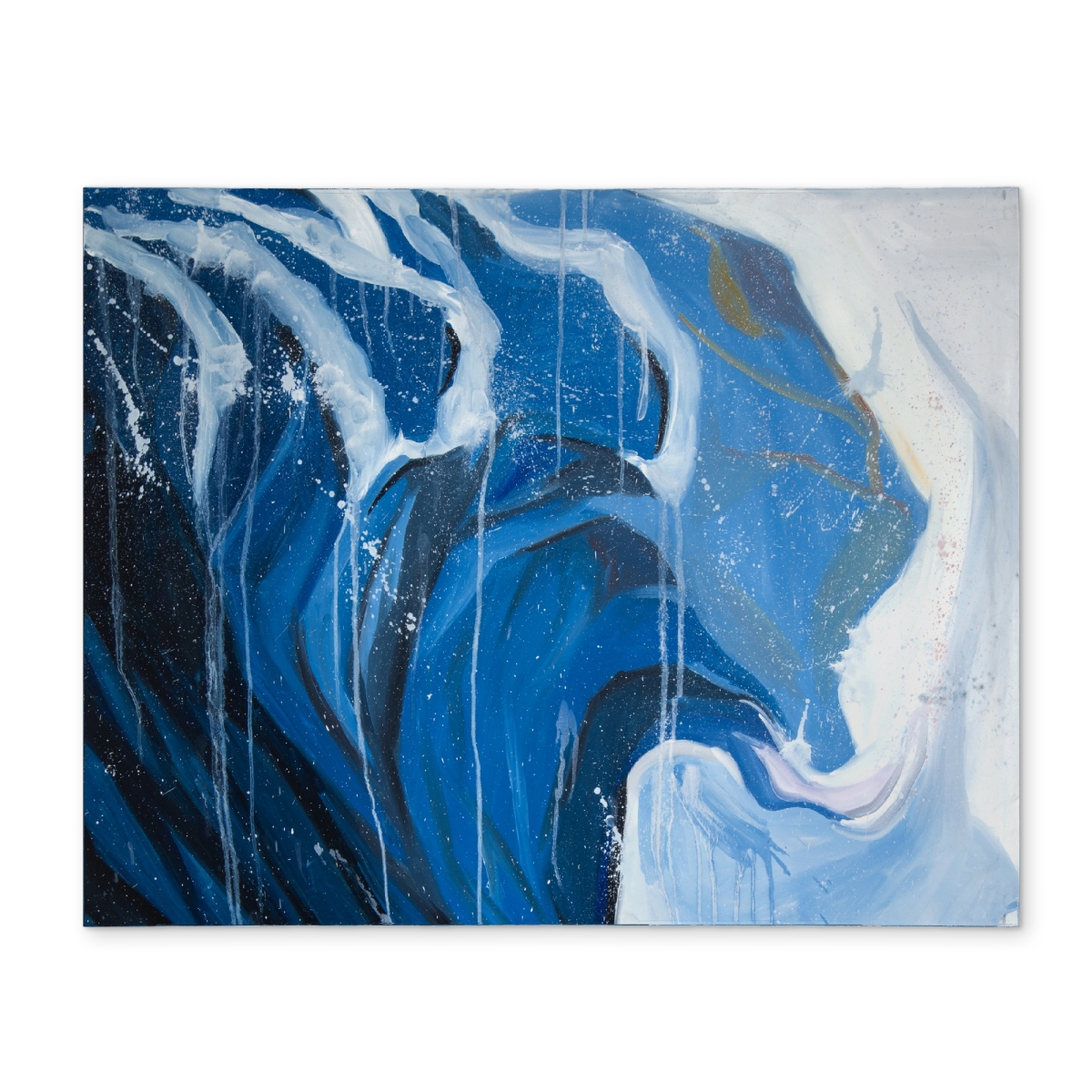 CPPM1418YTHRC7 14 x 18 in. Blue Sea Coastal Placemat - Abstract Wave in Motion Decor