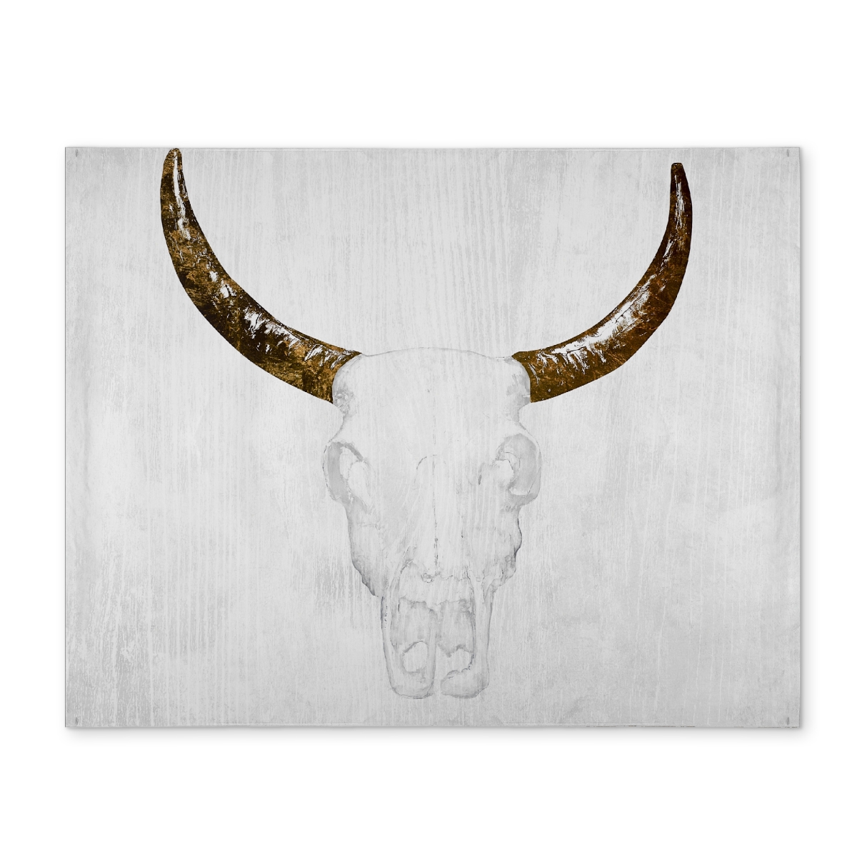 Picture of Begin Home Decor CPPM1418UEY28M 14 x 18 in. Bull Skull with Brown Horns Polyester Placemat - Home Decor