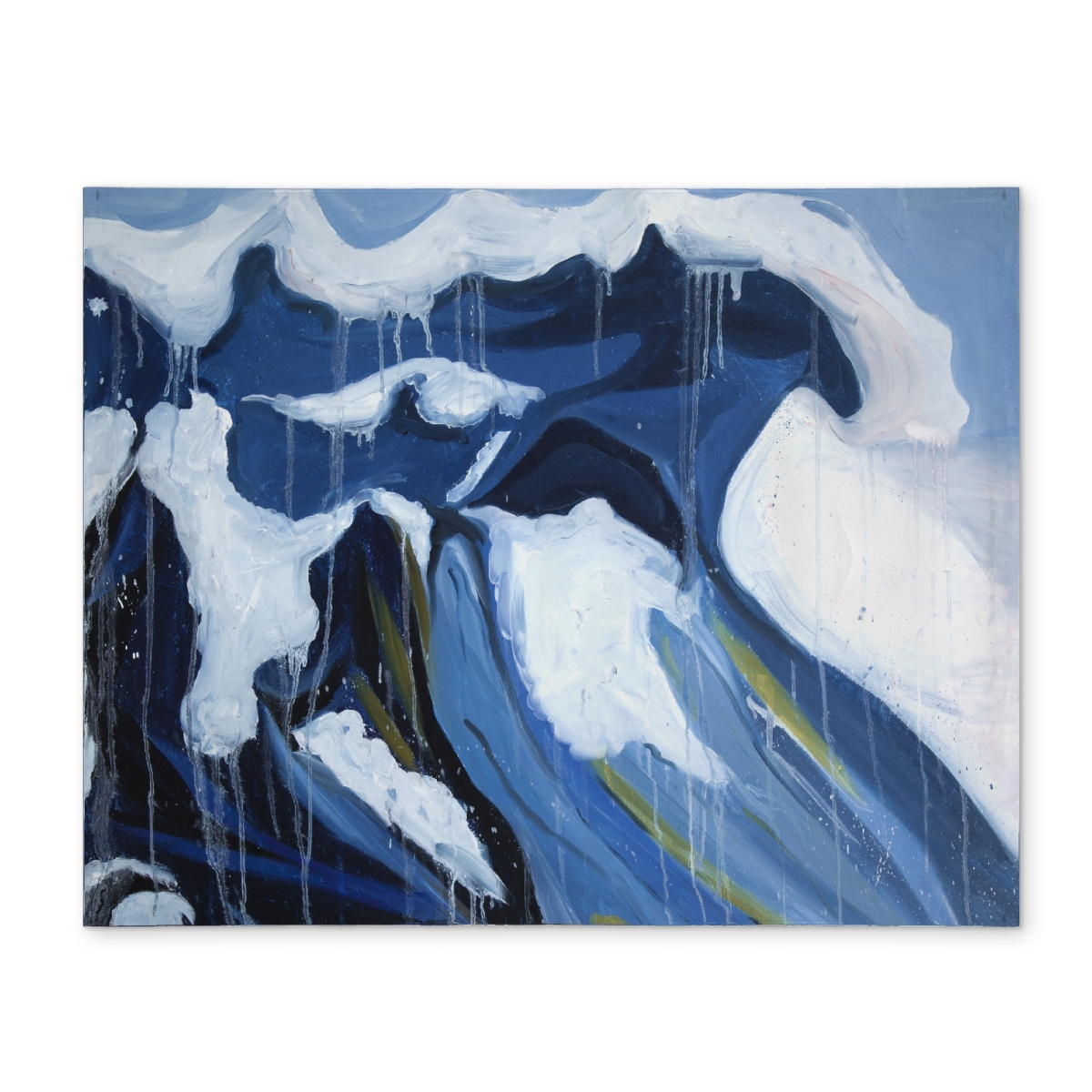 Picture of Begin Home Decor CPPM1418MUNWG9 14 x 18 in. Wave in Motion Modern Coastal Blue Polyester Placemat