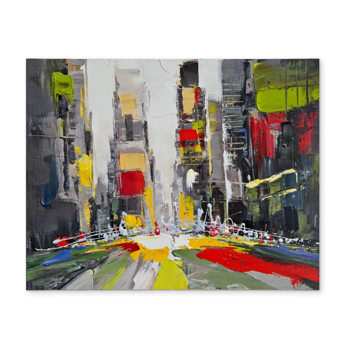 Picture of Begin Home Decor CPPM14189171VS 14 x 18 in. Contemporary Gray Polyester Placemat - Abstract Cityscape Decor