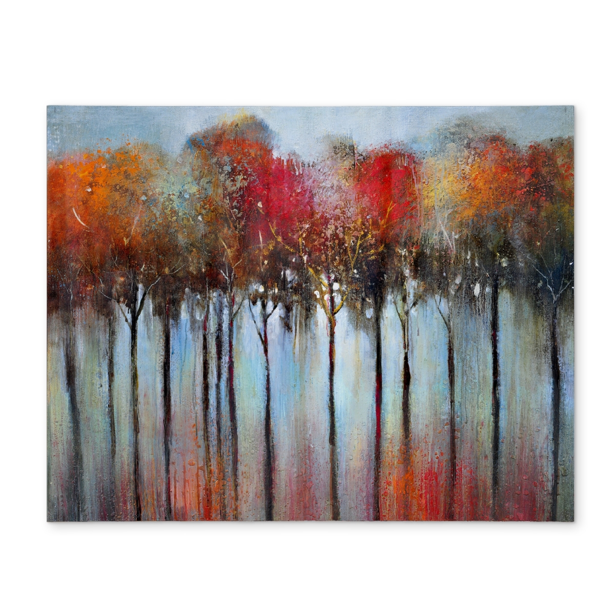 Picture of Begin Home Decor CPPM14182FPZ43 14 x 18 in. Abstract Forest-Blue Bedroom Placemat - Colorful Home Decor