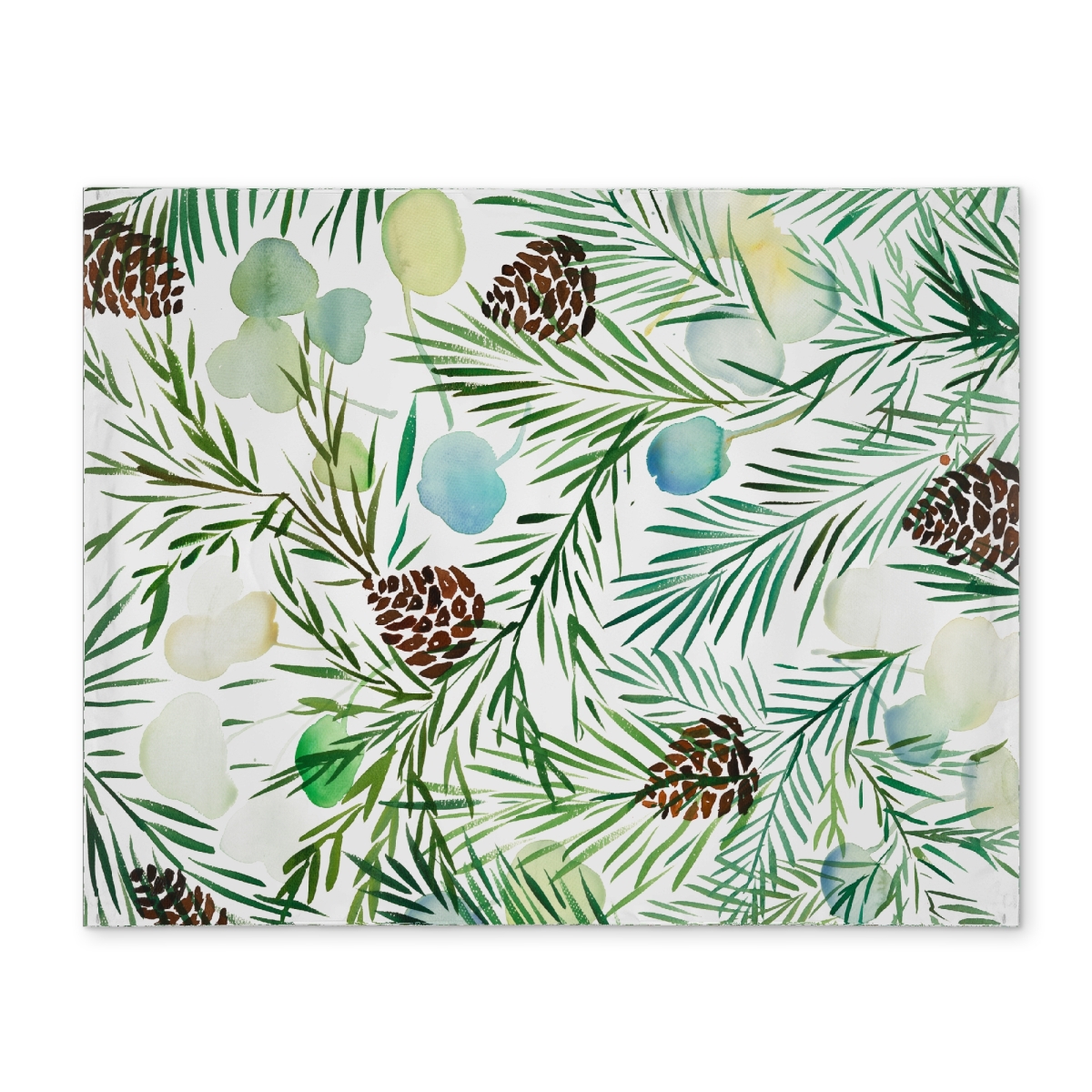 Picture of Begin Home Decor CPPM14188Q3E4U 14 x 18 in. White Pine Cone Placemats - Minimalist Polyester Home Decor