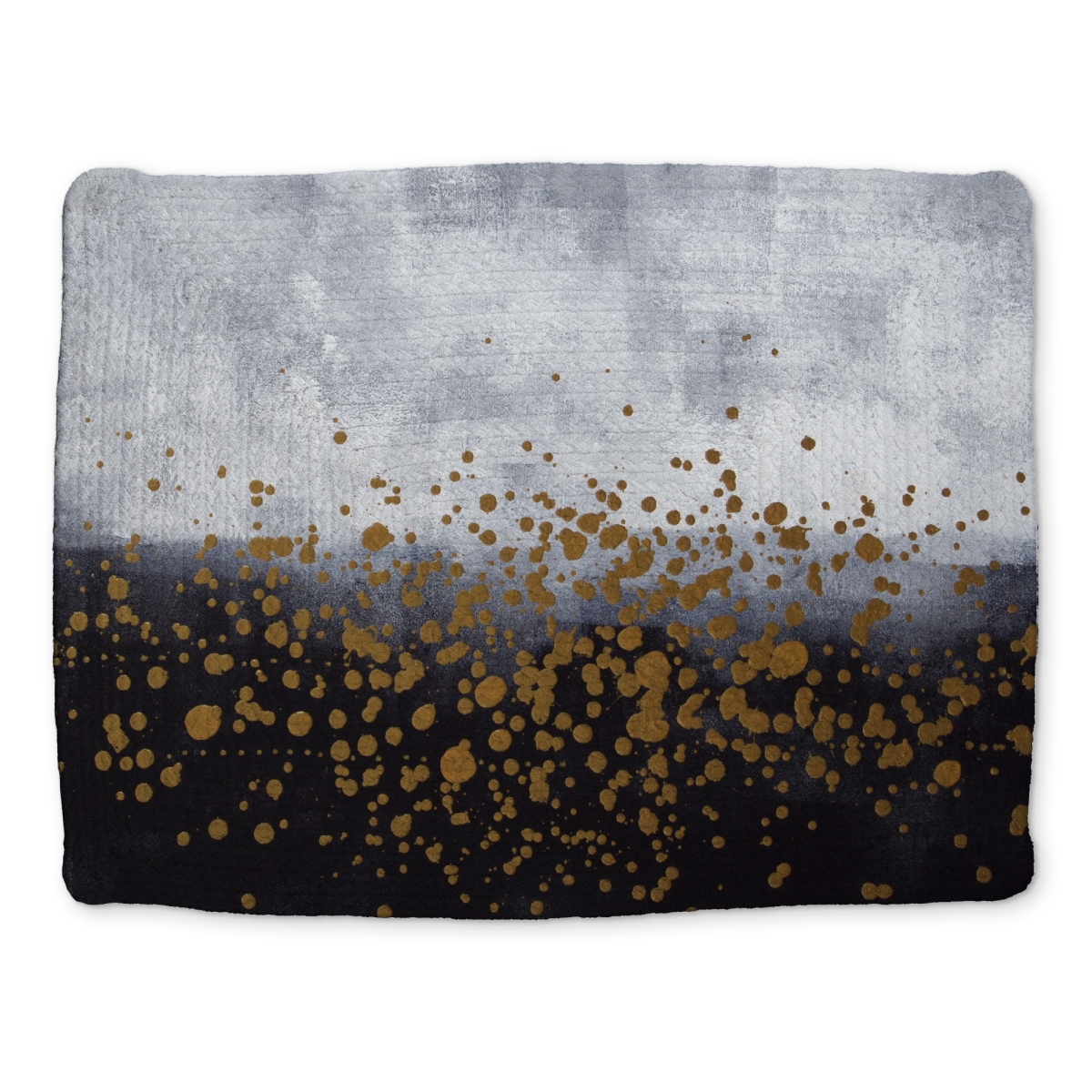 Picture of Begin Home Decor CBPM14185OHHPR 14 x 18 in. Contemporary Gray Abstract Braided Polyester Placemat - Gold