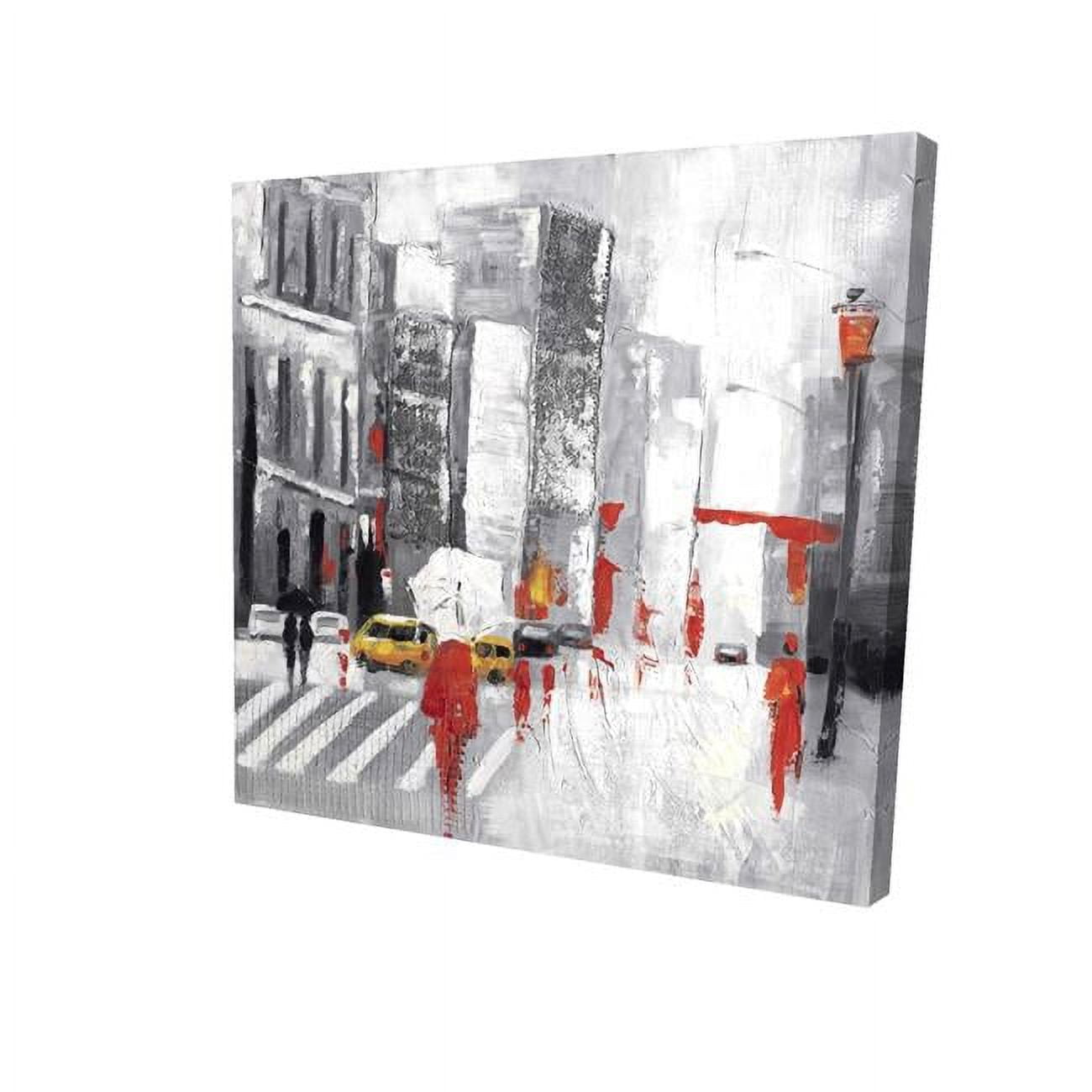 32 x 32 in. Abstract Cloudy City Street-Print on Canvas