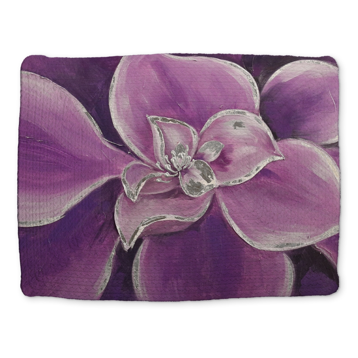 Picture of Begin Home Decor CBPM1418LI27RH 14 x 18 in. Botanical Purple Braided Polyester Placemat - Home Decor