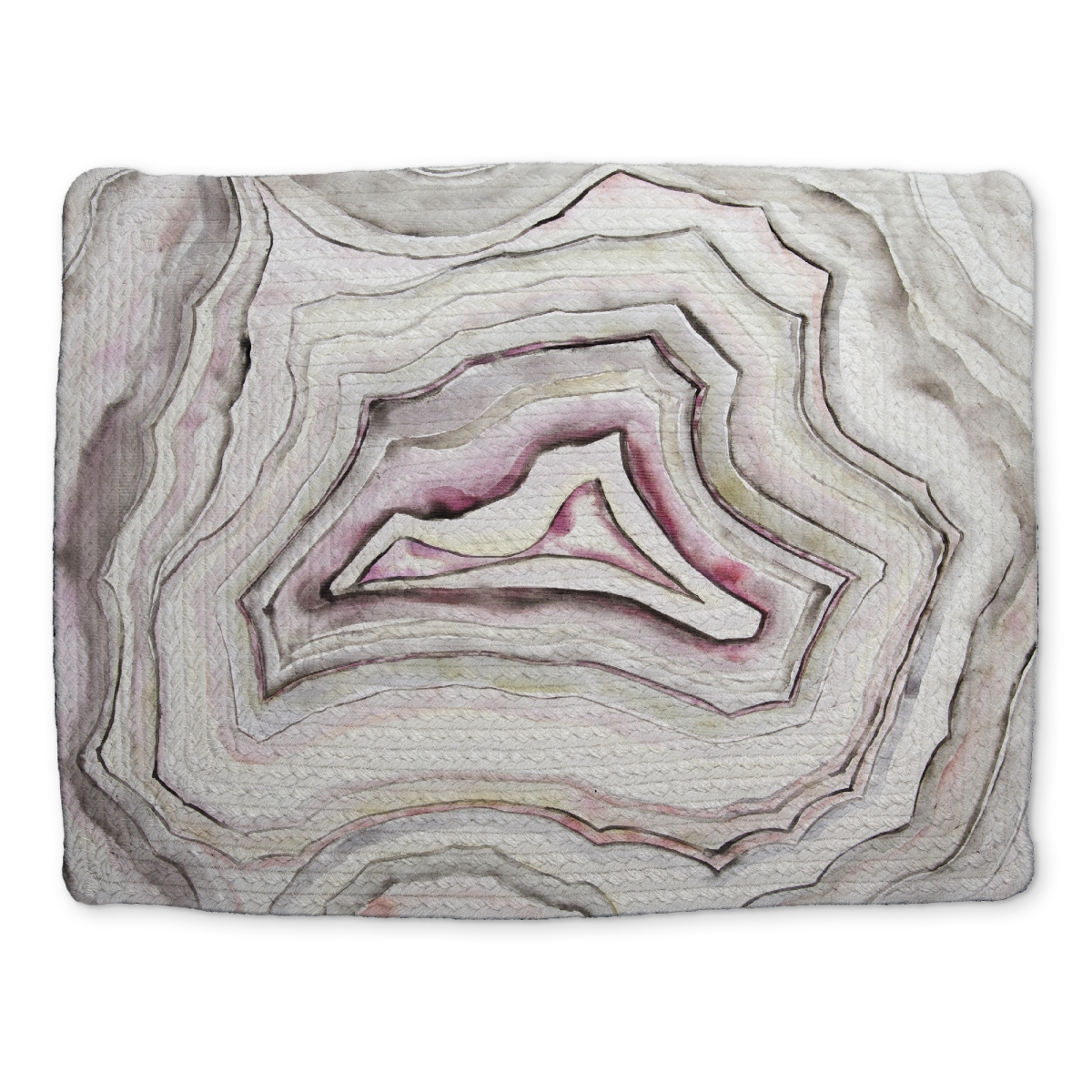 Picture of Begin Home Decor CBPM1418TVEMDQ 14 x 18 in. Geode Bedroom Pink Pattern Braided Polyester Placemat Decor