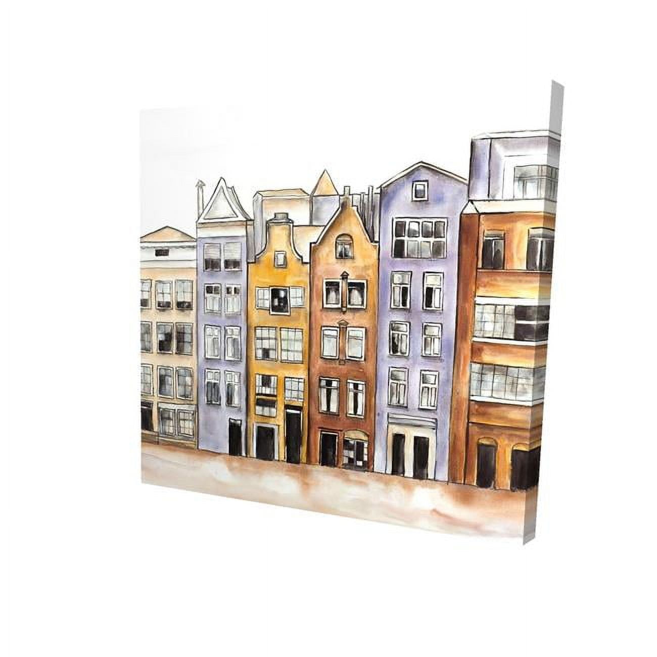 32 x 32 in. Amsterdam Houses Hotel-Print on Canvas