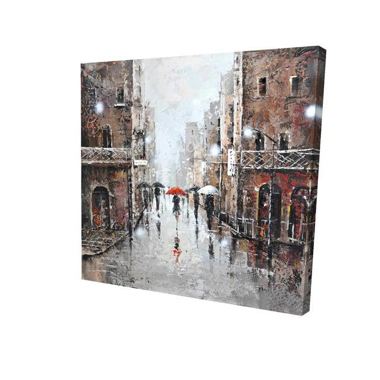 32 x 32 in. City Rain-Print on Canvas