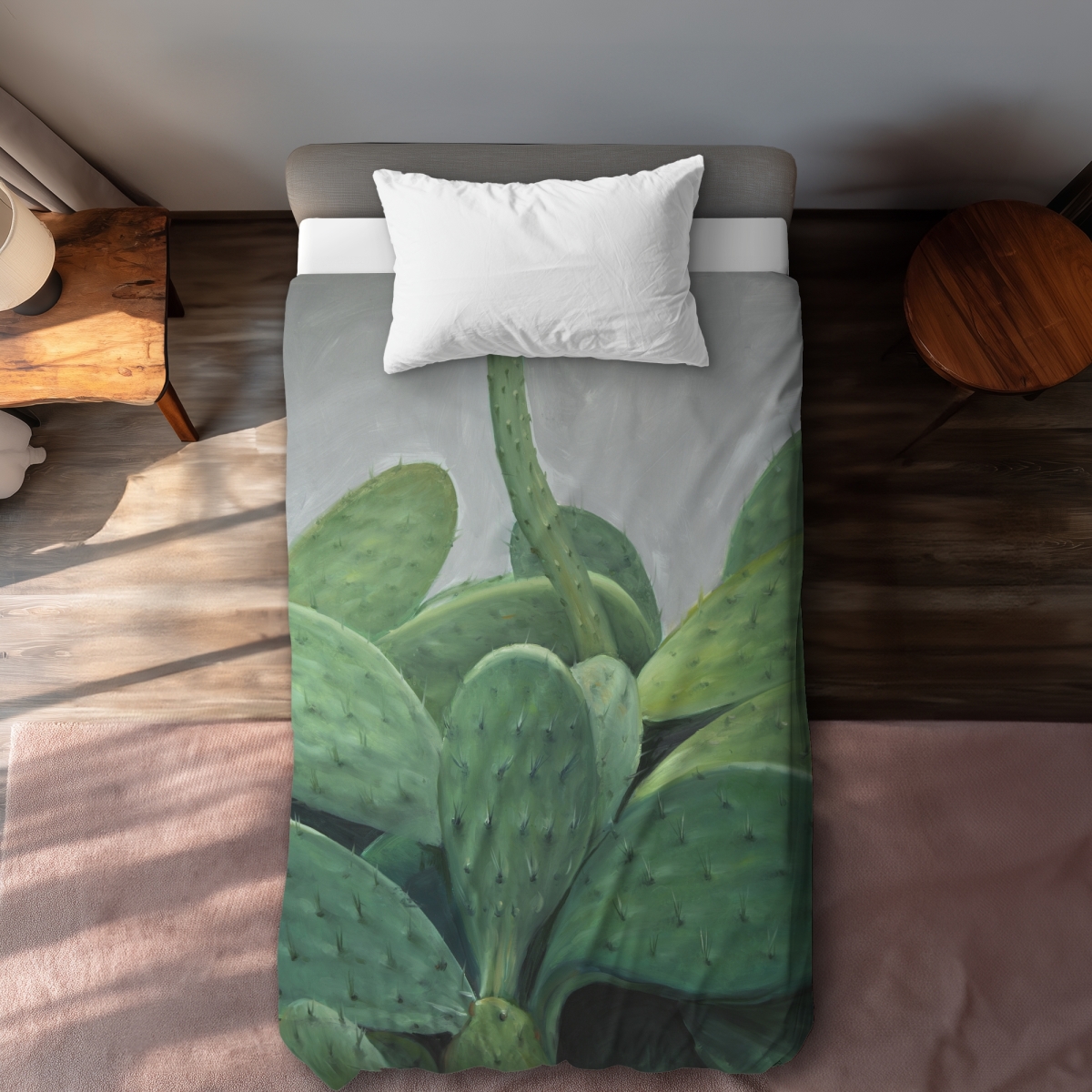 C1DCTXLWOA6V12 Cactus Bundle - Exotic Cactus Twin Size Extra Long Duvet Cover for Home Decor