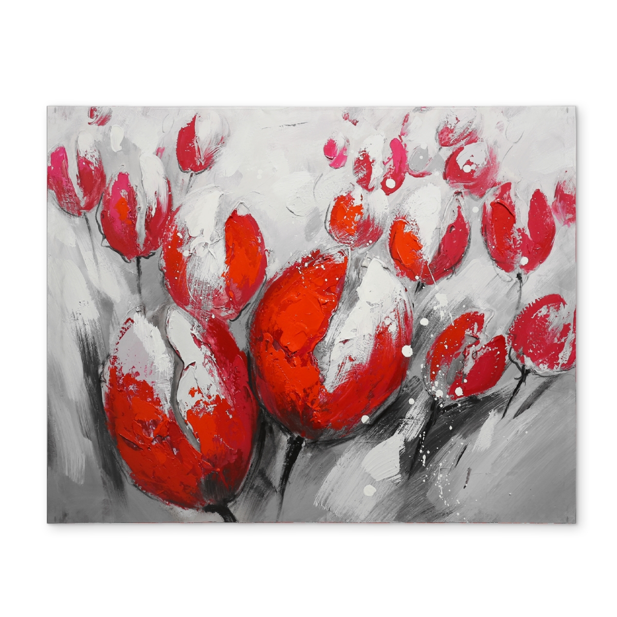 Picture of Begin Home Decor CPPM1418FDHJ3Q 14 x 18 in. Red Tulips Polyester Placemat - Floral & Botanical Home Decor