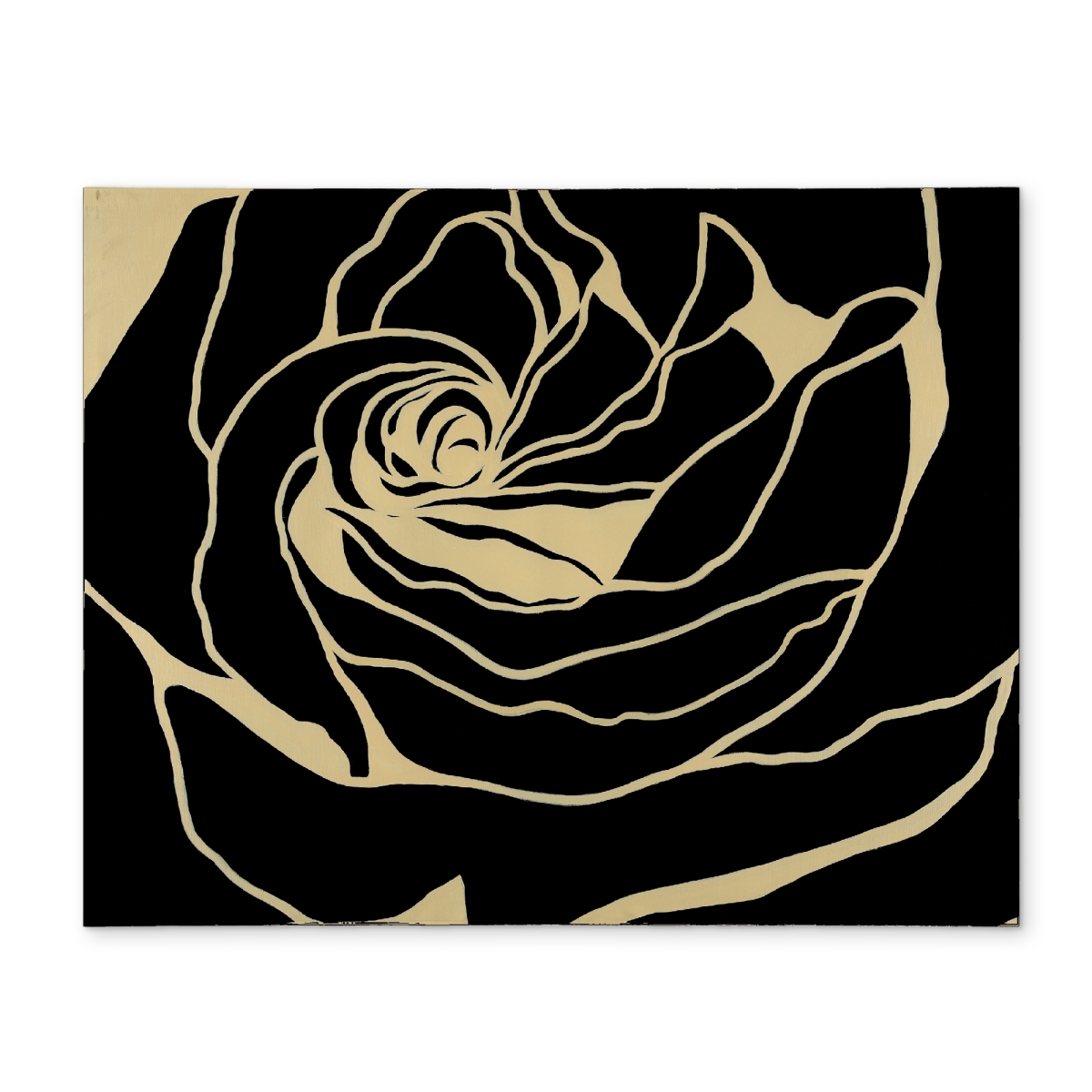 Picture of Begin Home Decor CPPM14189H3L7B 14 x 18 in. Silhouette of A Rose Retro Floral Polyester Placemat Decor