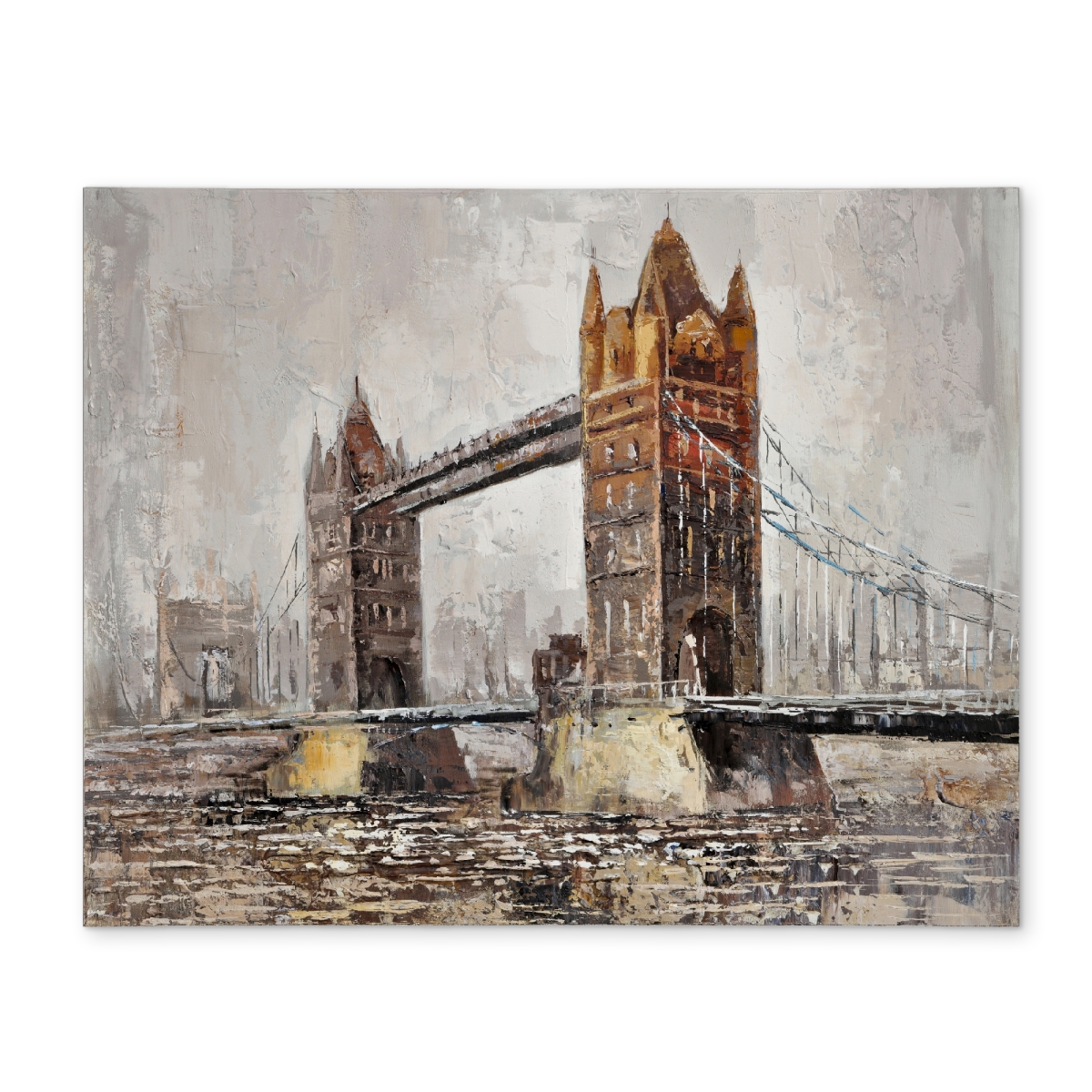 Picture of Begin Home Decor CPPM1418QFNGDZ 14 x 18 in. London Tower Bridge Placemat - Contemporary Home Decor