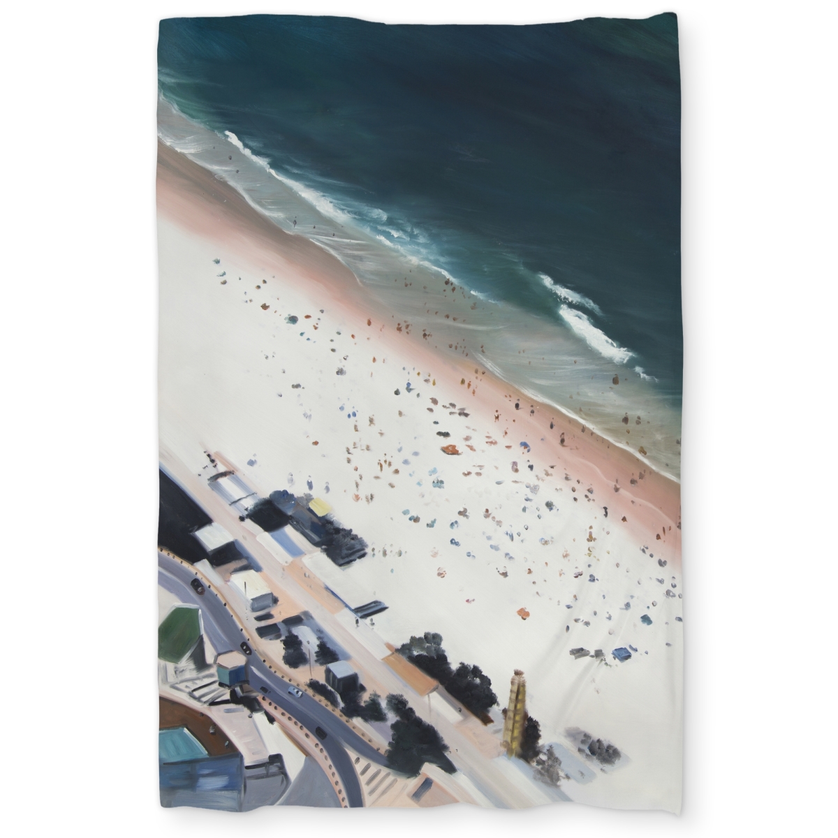 C1DCTXLWCLRYHK Hot Day at the Beach - Beige Exotic Twin Size Extra Long Duvet Cover for Home Decor