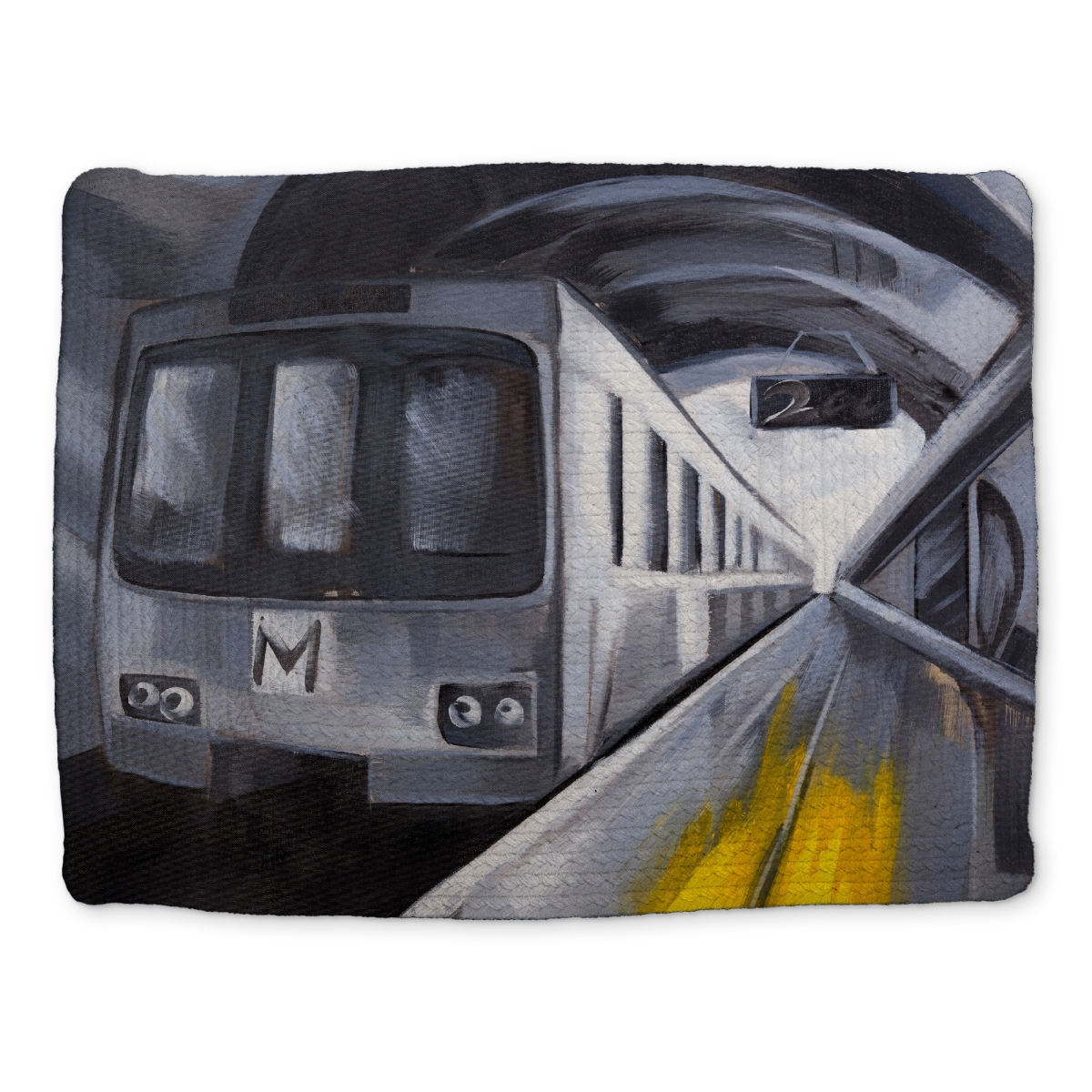 Picture of Begin Home Decor CBPM1418UVVO48 14 x 18 in. Blue Contemporary Braided Polyester Placemat - Subway Home Decor