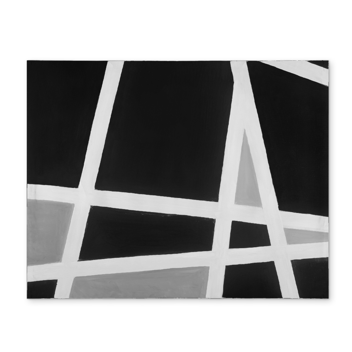 Picture of Begin Home Decor CPPM1418NFJZ7W 14 x 18 in. White Monochrome Placemat - Black & White Abstract Lines