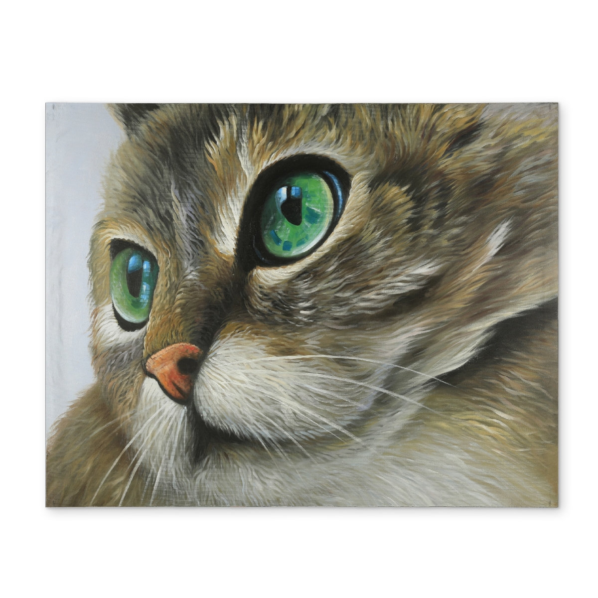 Picture of Begin Home Decor CPPM1418MNWAKN 14 x 18 in. Peaceful Cat Portrait Brown Pets Placemat - Home Decor