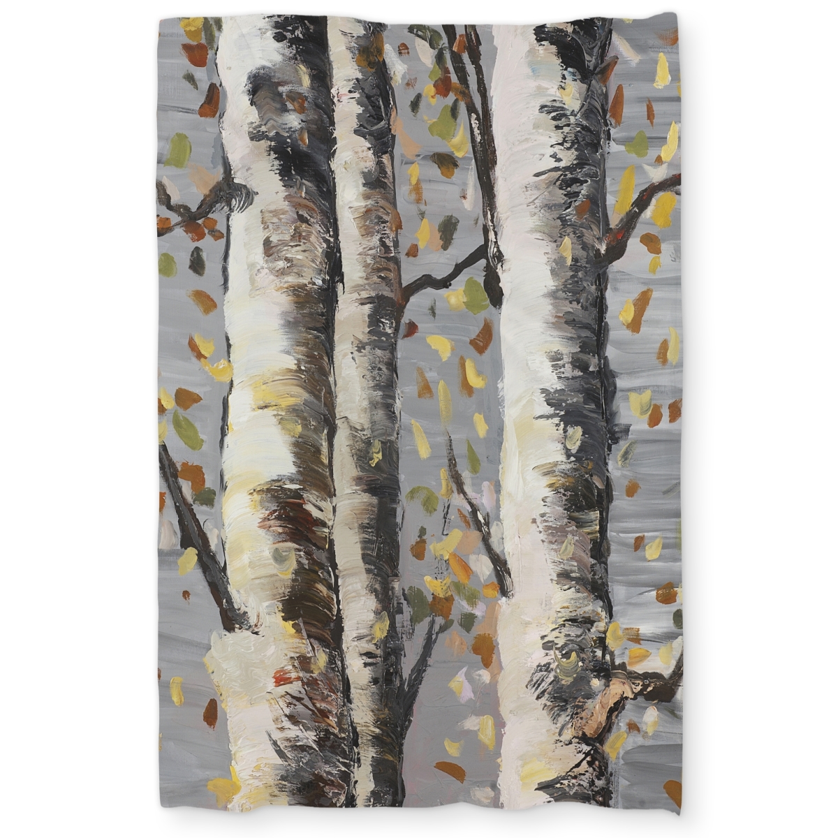 C1DCTXLWX2D5OH Blossoming Birches - Contemporary Office Twin Size Extra Long Duvet Cover - Home Decor