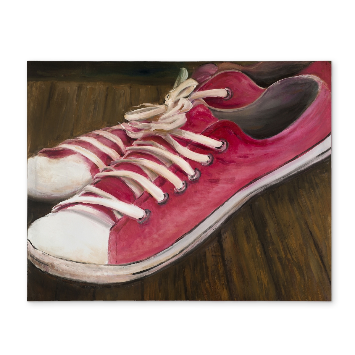 Picture of Begin Home Decor CPPM1418VKSWJT 14 x 18 in. Pink Sneakers Bedroom Brown Shoes Polyester Placemat Decor