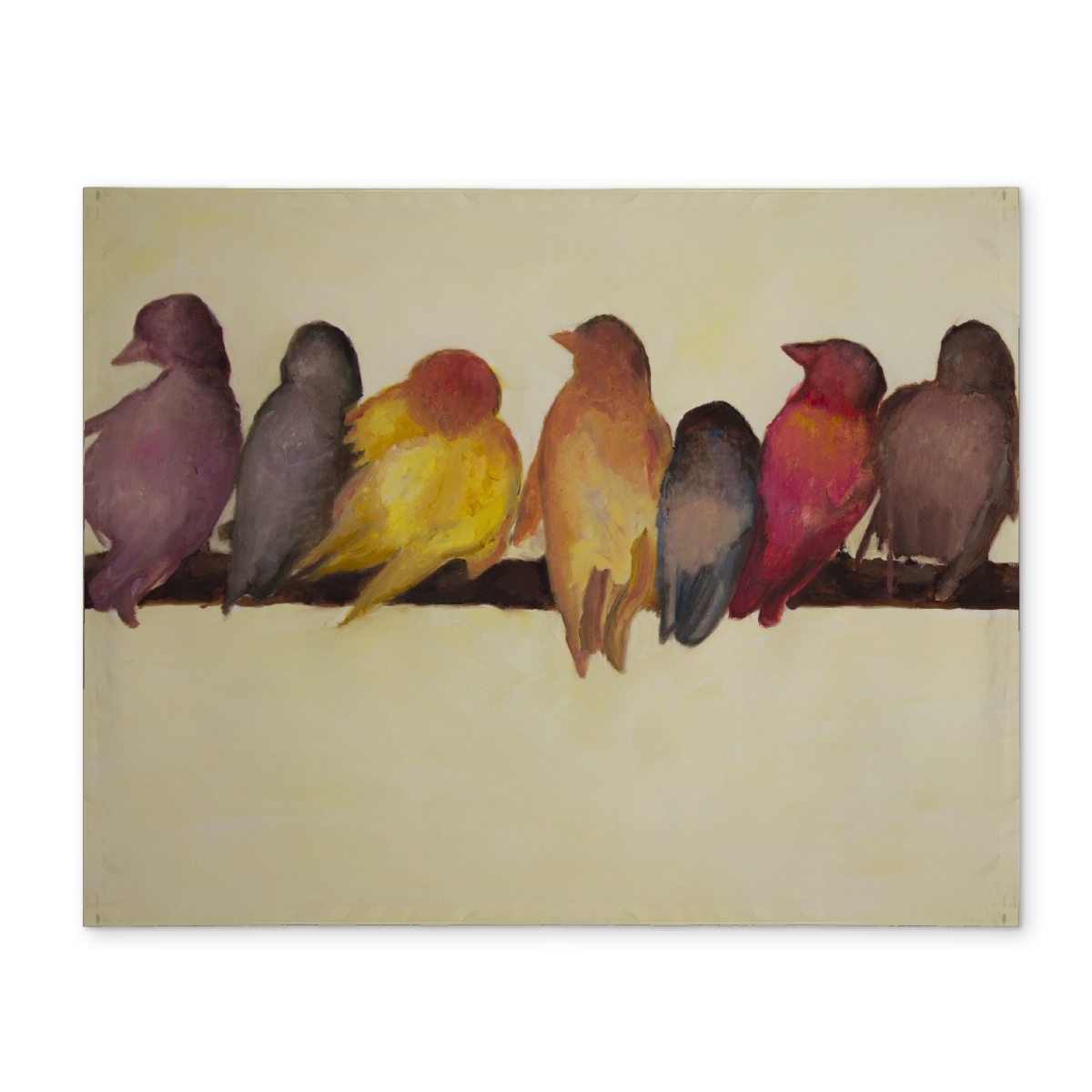 Picture of Begin Home Decor CPPM1418TXUSVA 14 x 18 in. Contemporary Yellow Bird Family Bedroom Placemat - Home Decor