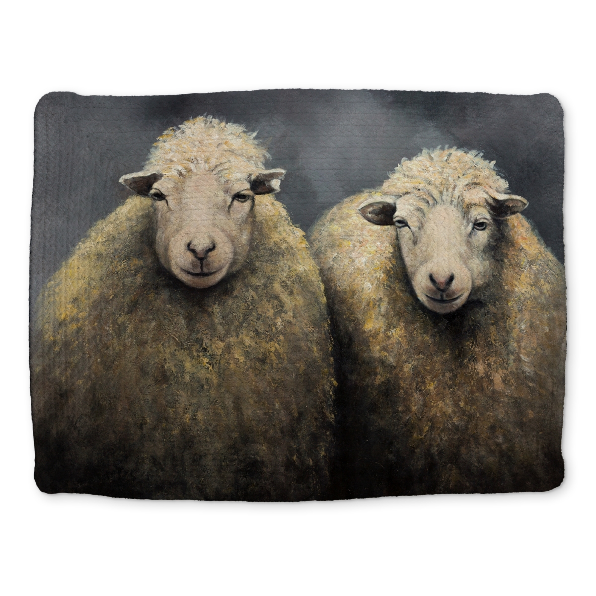Picture of Begin Home Decor CBPM1418JSM753 14 x 18 in. Wool Sheeps Braided Placemat - Rustic Farm Animal Decor