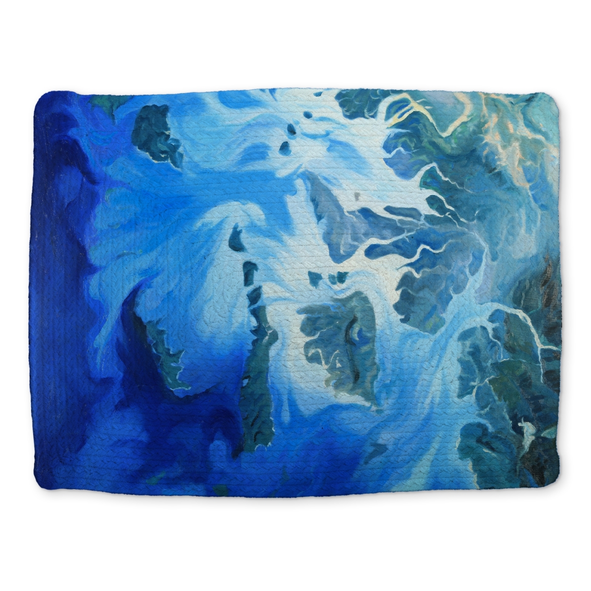 Picture of Begin Home Decor CBPM141862ORKD 14 x 18 in. Coastal Sea Bedroom Placemat - Mergui Islands Satellite View