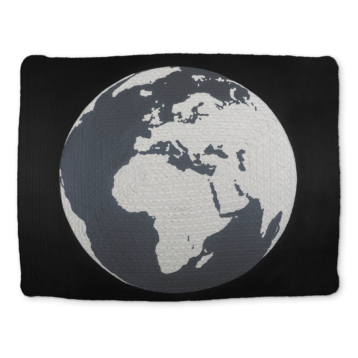 Picture of Begin Home Decor CBPM1418JDOOR8 14 x 18 in. Earth & Galaxy Blue Braided Placemat - Home Decor Essential