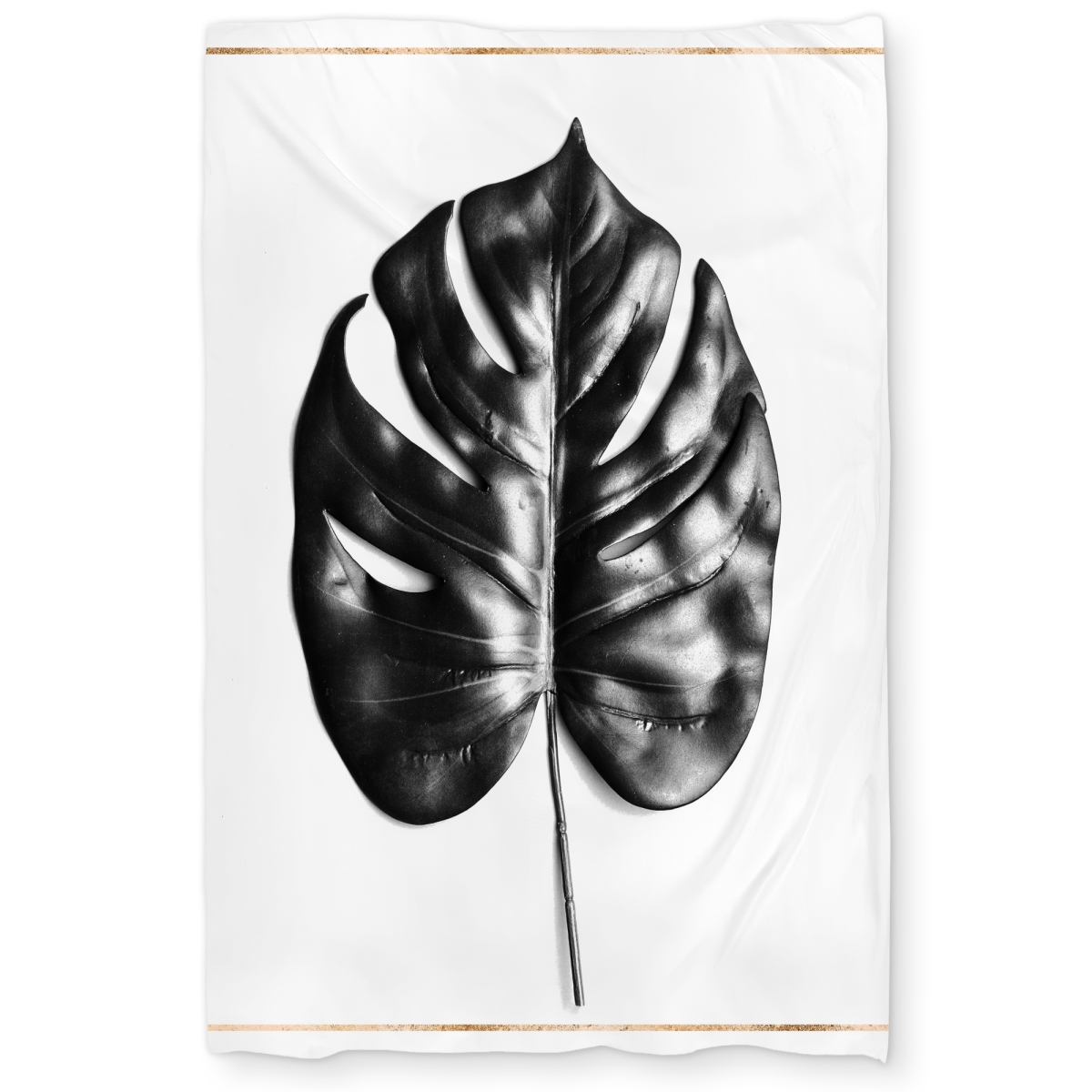 C1DCTXLWCWUJQU Split Leaf Philodendron Twin Size Extra Long Duvet Cover - Botanical Scandinavian Decor