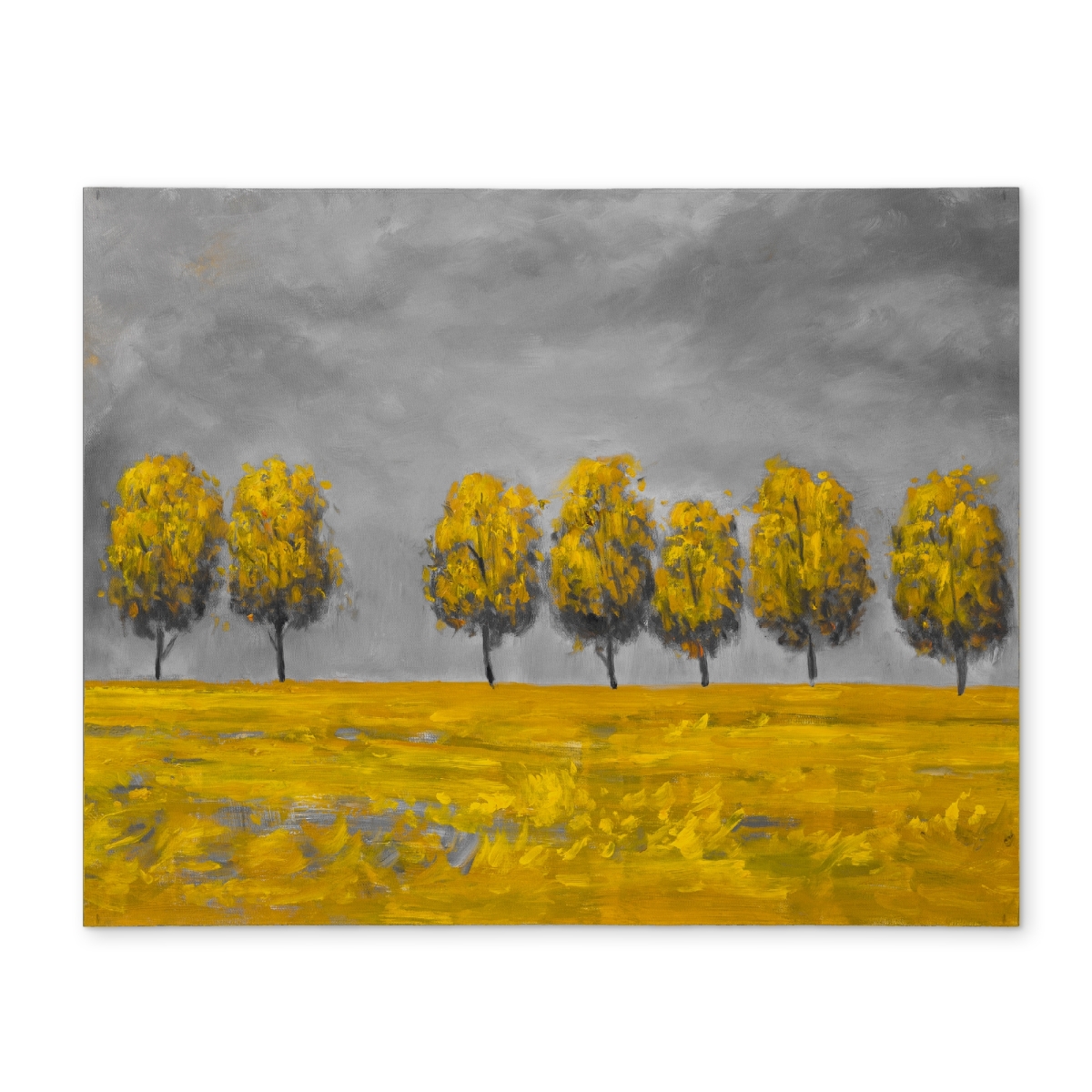 Picture of Begin Home Decor CPPM1418RTJDHB 14 x 18 in. Trees in A Field Gray Polyester Placemat - Home Decor Essential